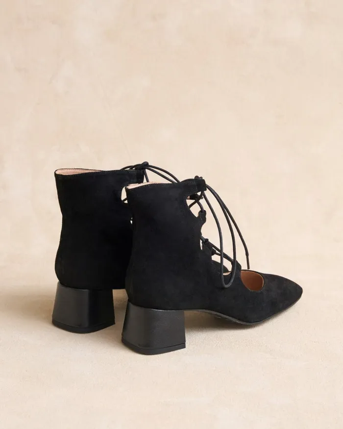 Gulina LaceUp Ankle Boots Black Women Polin Et Moi Ankle Boots