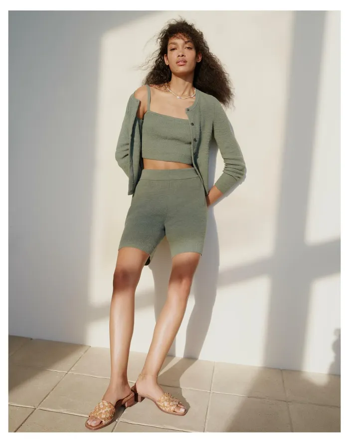 Halstead Sweater Shorts Distant Grove Women Madewell Sweaters