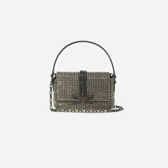 Handbags Women Self Portrait Multi Rhinestone Chainmail Micro Bag
