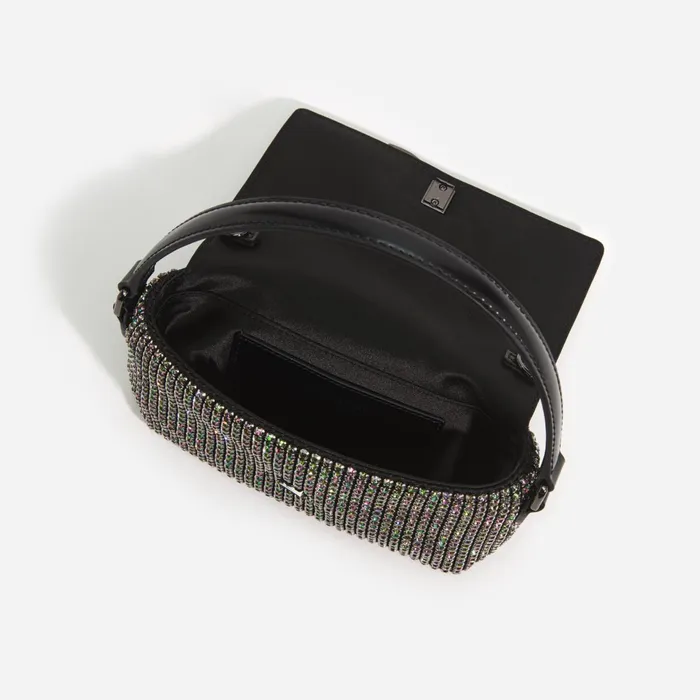 Handbags Women Self Portrait Multi Rhinestone Chainmail Micro Bag
