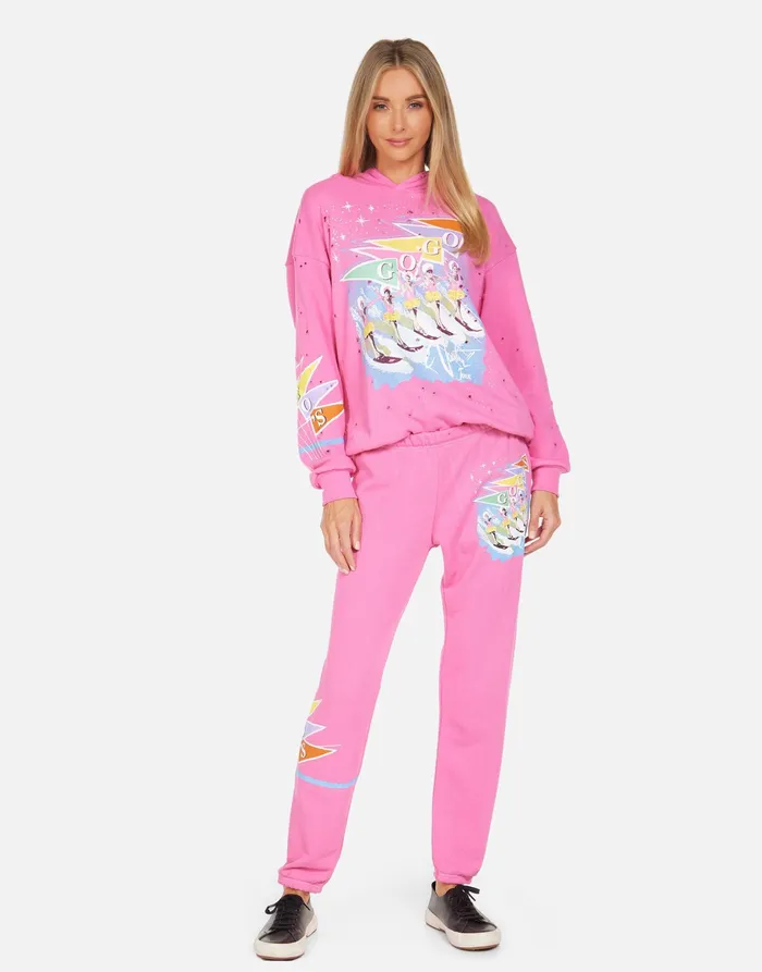 Harmony The GOGO039s Vacation Tour Bright Pink Women039s Lauren Moshi Hoodies Harmony The GOGO039s Vacation Tour Bright Pink Women039s Lauren Moshi Hoodies