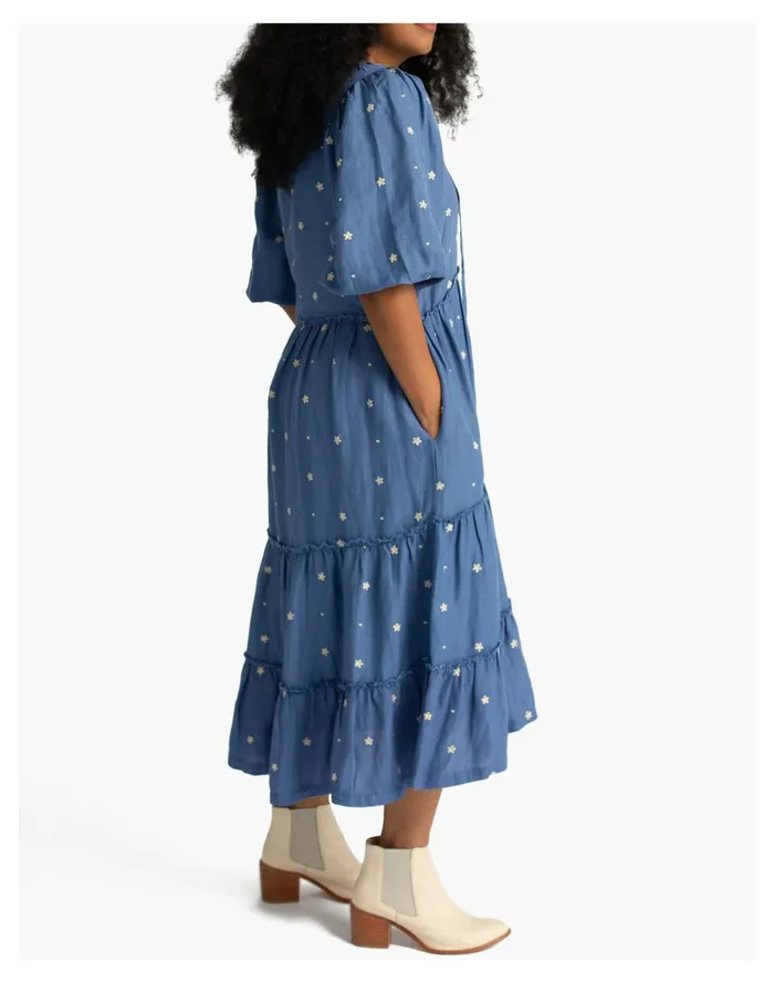 HarperSage Secret Garden Dress Blue Women Madewell Dresses