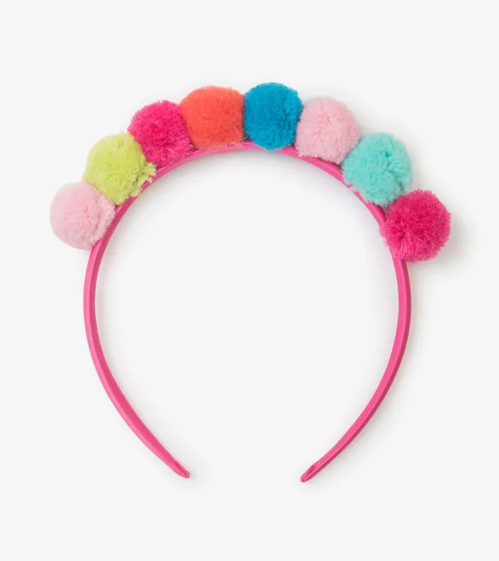 Hatley Accessories Girls Pom Pom Crown Headband