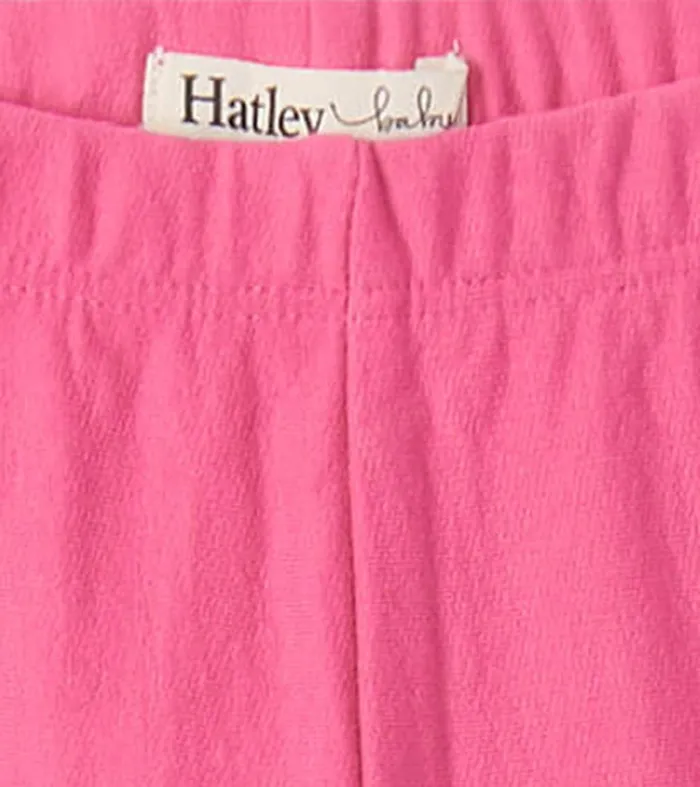 Hatley Bottoms Baby and Toddler Baby Magenta Cozy Leggings