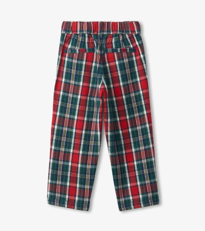 Hatley Bottoms Baby and Toddler Christmas Plaid Straight Leg Pants
