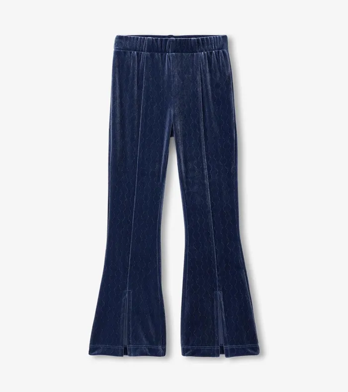 Hatley Bottoms Girls Girls Sparkle Wave Stretchy Flared Pants