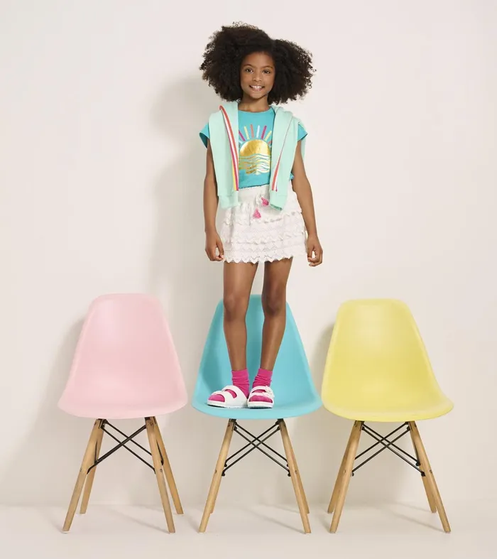 Hatley Bottoms Girls Girls White Hearts Floaty Skort