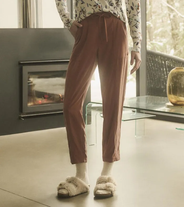 Hatley Bottoms Women Jaime Ankle Pants 8211 Brown