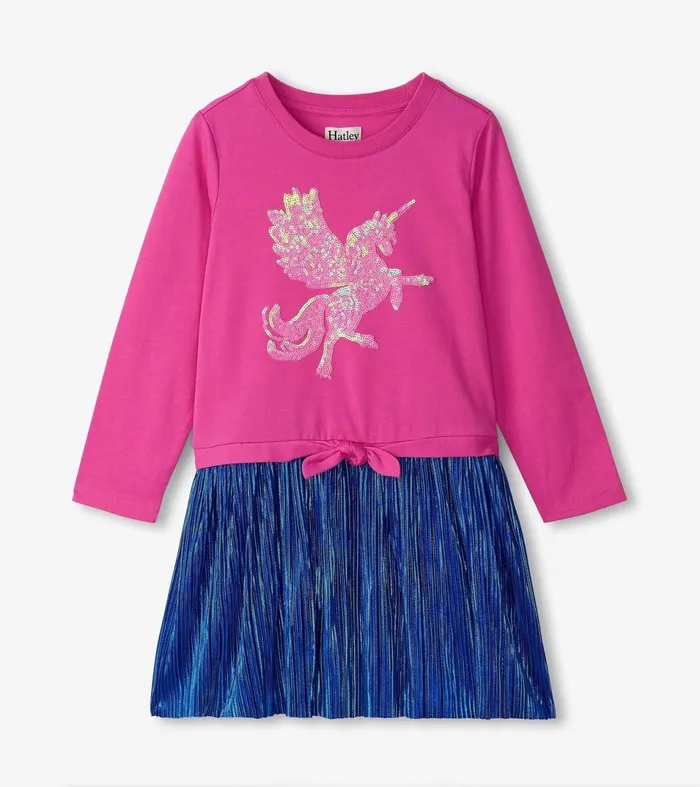 Hatley Dresses Girls Girls Sequin Unicorn Skirt Dress