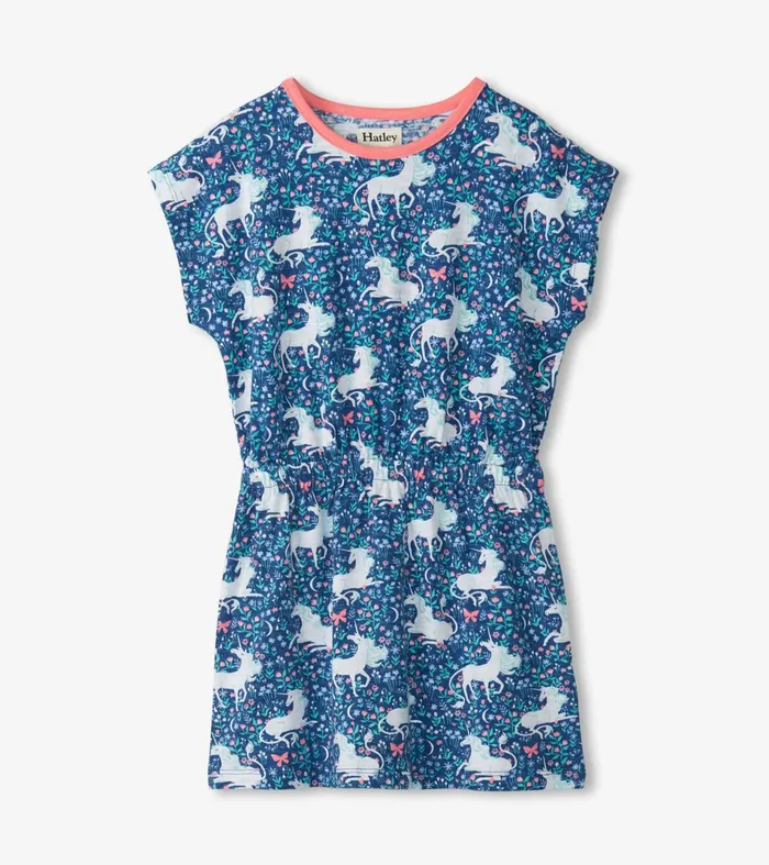Hatley Dresses Girls Girls Unicorn Garden Relaxed Dress