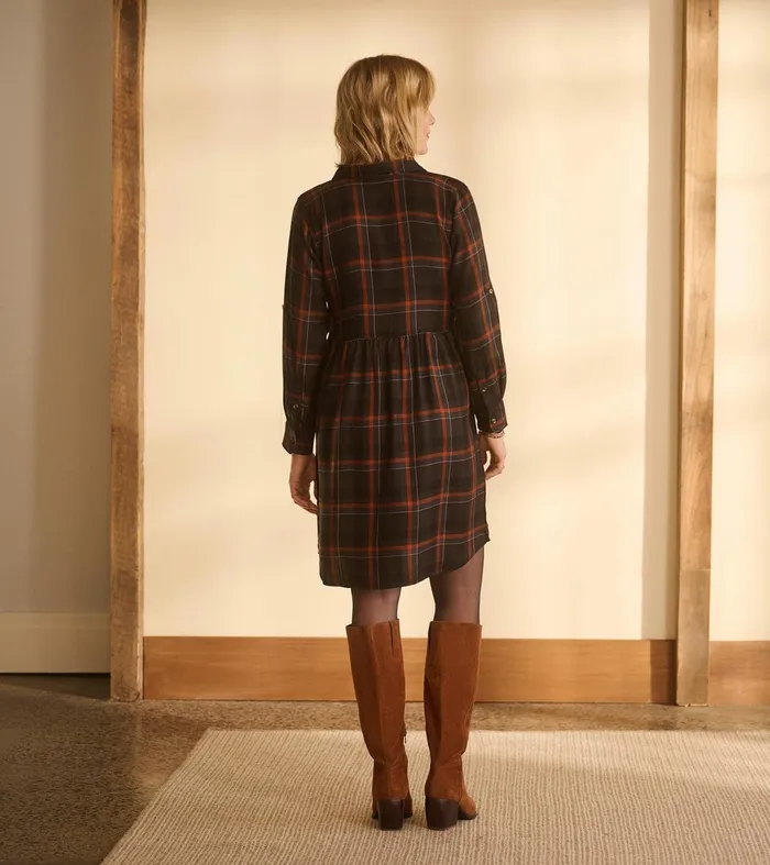 Hatley Dresses Women Cara Shirt Dress 8211 Autumn Plaid