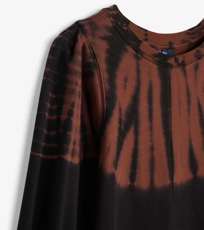 Hatley Dresses Women Sweatshirt Dress 8211 Caviar Storm Tie Dye