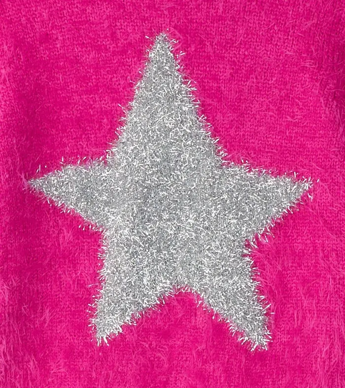 Hatley Sweaters Baby and Toddler Baby and Toddler Girls Star Furry Sweater