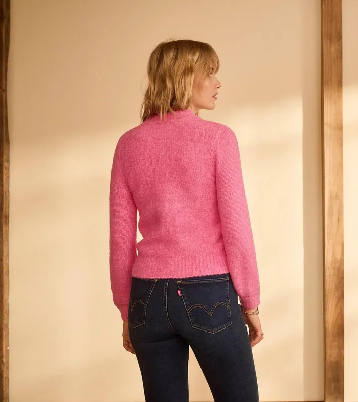 Hatley Sweaters Women Petal Cable Sweater 8211 Raspberry Pink