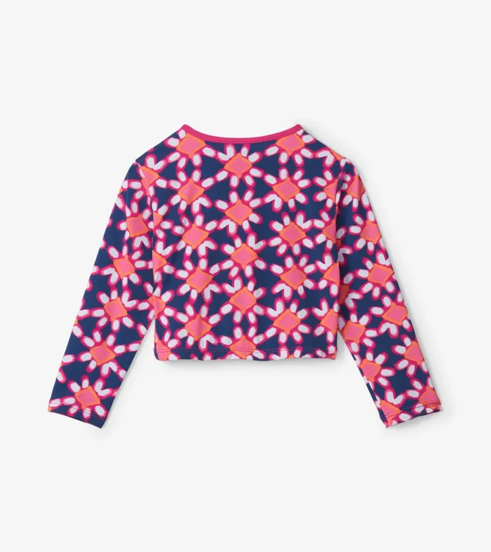Hatley Swimwear Girls Shibori Flowers Cross Over Coverup