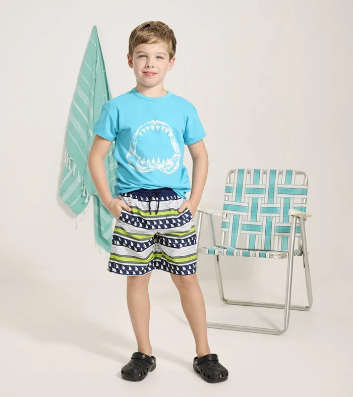 Hatley Tops Boys Boys Open Wide Graphic Tee