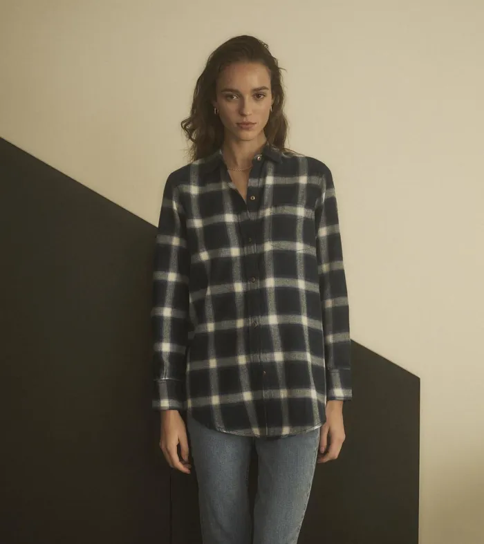 Hatley Tops Women Lara Tunic 8211 Wide Windowpane