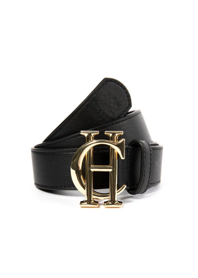 HC Classic Belt Black Gold Women Holland Cooper Keyrings HC Classic Belt Black Gold Women Holland Cooper Keyrings