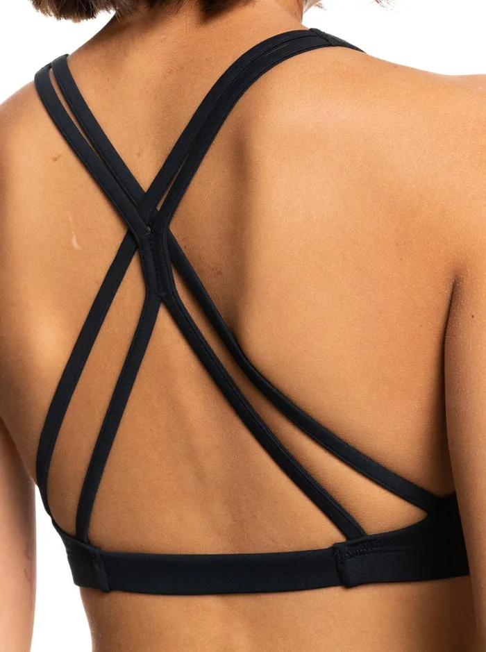 Heart Into It 8211 Sports Bra Anthracite Women Roxy Sports Bras
