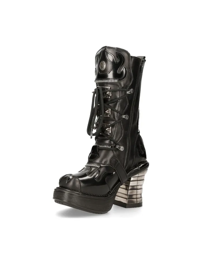 Heels New Rock Women Metallic M8592C1 Heels New Rock Women Metallic M8592C1