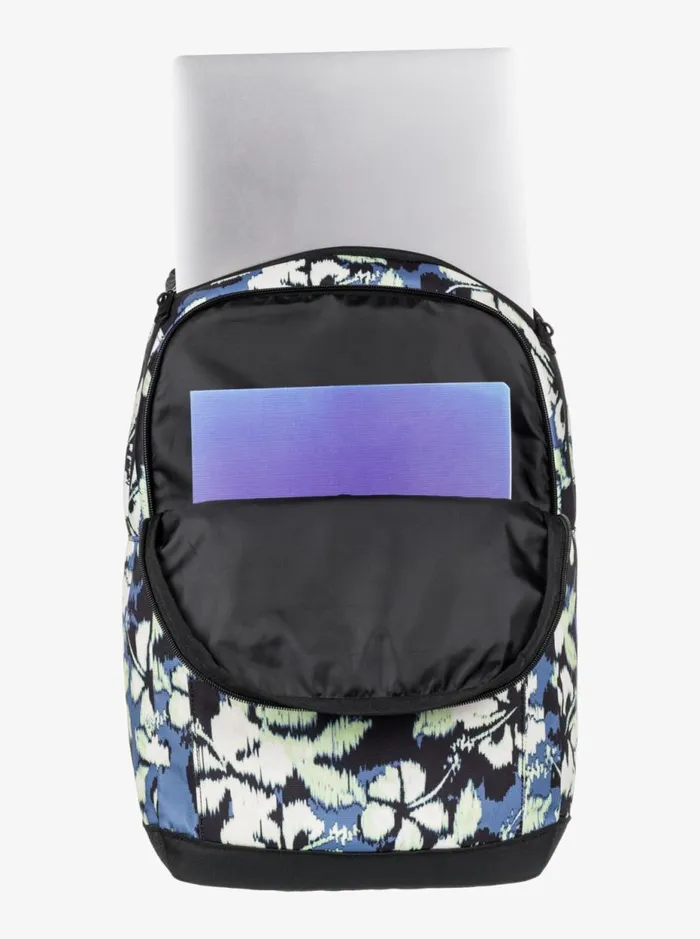 Here You Are 8211 Medium Backpack Wild Wind Hibiscus Mirage WomenKids Roxy Backpacks