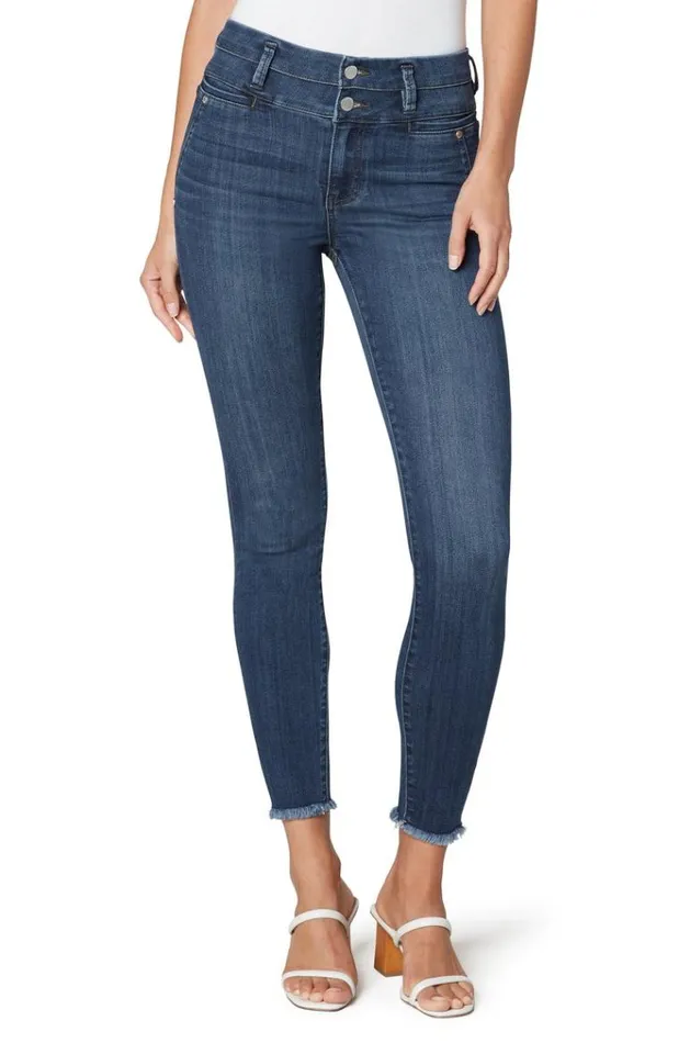 HiRise Women Liverpool Los Angeles HiRise Double Waistband Ankle Skinny Fray Hem Rampart HiRise Women Liverpool Los Angeles HiRise Double Waistband Ankle Skinny Fray Hem Rampart