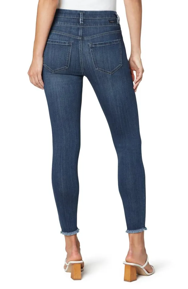 HiRise Women Liverpool Los Angeles HiRise Double Waistband Ankle Skinny Fray Hem Rampart