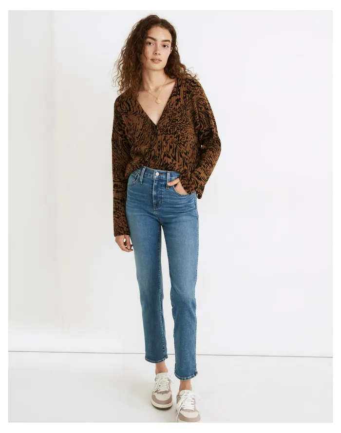 High Rise Slim Straight Jeans In Arverne Wash Arverne Wash Women Madewell Jeans