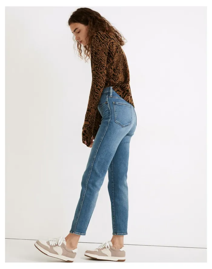 High Rise Slim Straight Jeans In Arverne Wash Arverne Wash Women Madewell Jeans