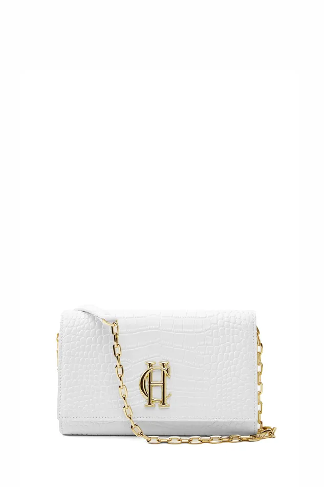 Highbury Clutch Bag White Croc Women Holland Cooper Clutch Bags Highbury Clutch Bag White Croc Women Holland Cooper Clutch Bags