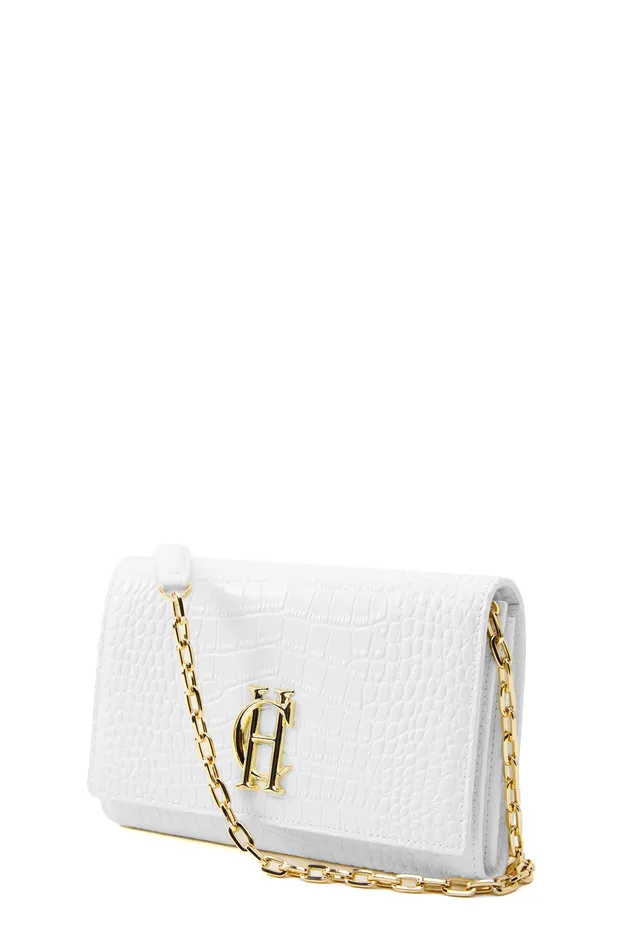 Highbury Clutch Bag White Croc Women Holland Cooper Clutch Bags Highbury Clutch Bag White Croc Women Holland Cooper Clutch Bags