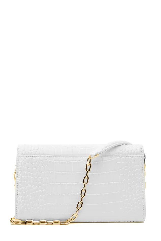 Highbury Clutch Bag White Croc Women Holland Cooper Clutch Bags Highbury Clutch Bag White Croc Women Holland Cooper Clutch Bags