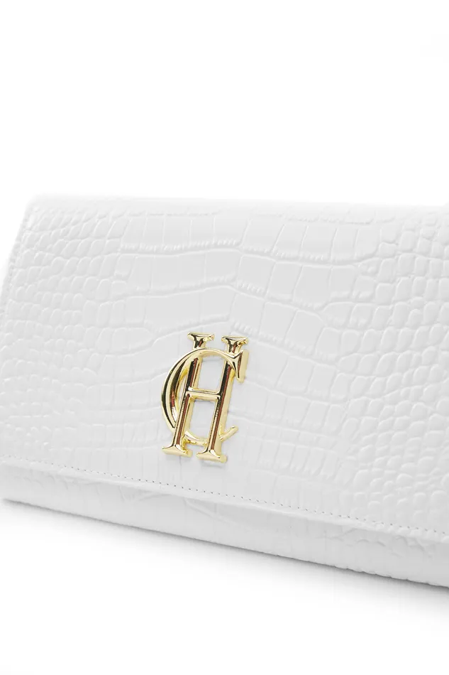 Highbury Clutch Bag White Croc Women Holland Cooper Clutch Bags Highbury Clutch Bag White Croc Women Holland Cooper Clutch Bags