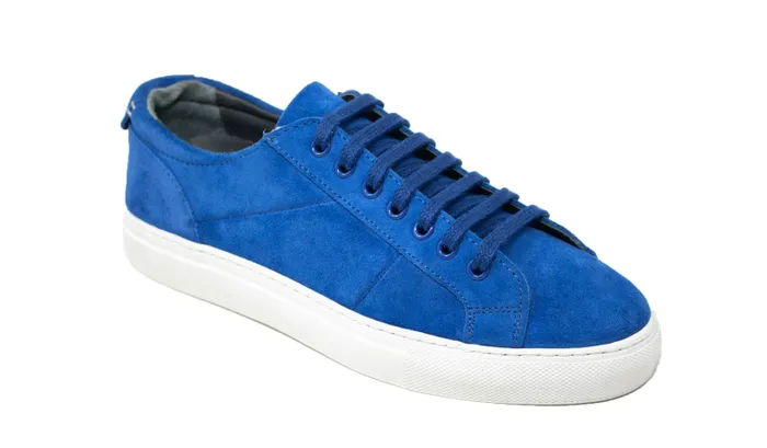 Hollie 8211 Blue Suede Womens Barker Shoes Womens Sneakers