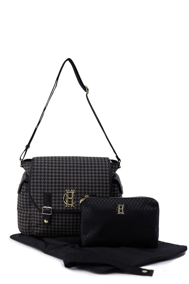 Hudson Changing Bag Grey Houndstooth Women Holland Cooper Baby Changing Bags