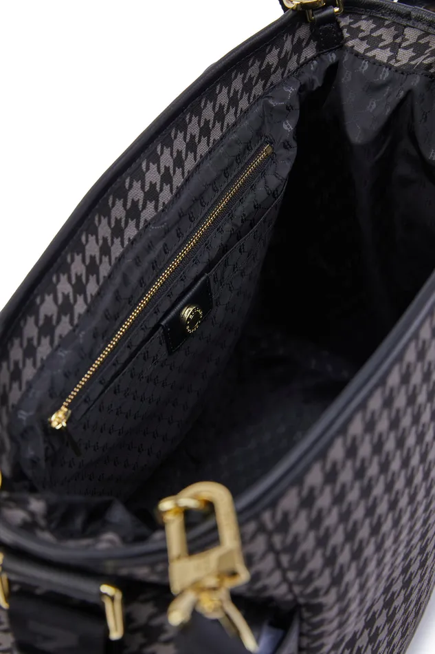 Hudson Changing Bag Grey Houndstooth Women Holland Cooper Baby Changing Bags