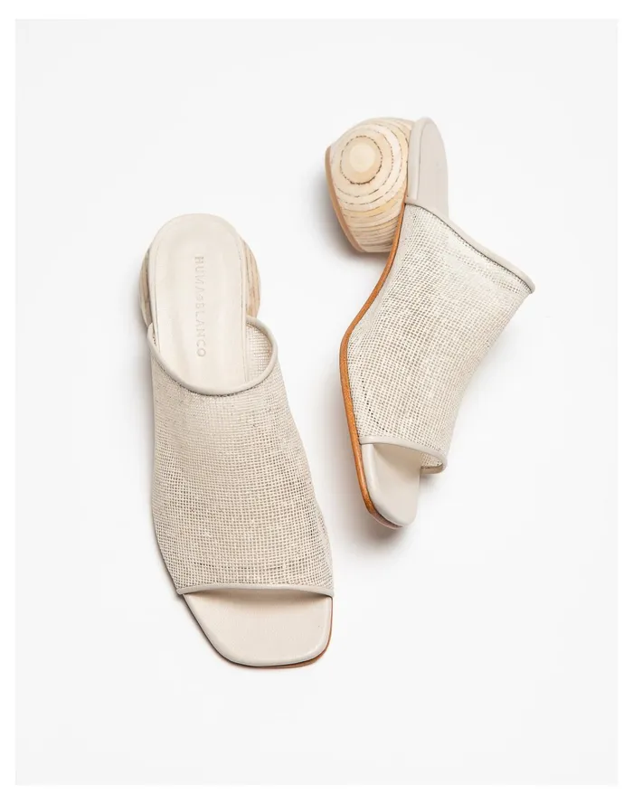 HUMA BLANCO Milla Sandal Mules Jute Women Madewell Heels