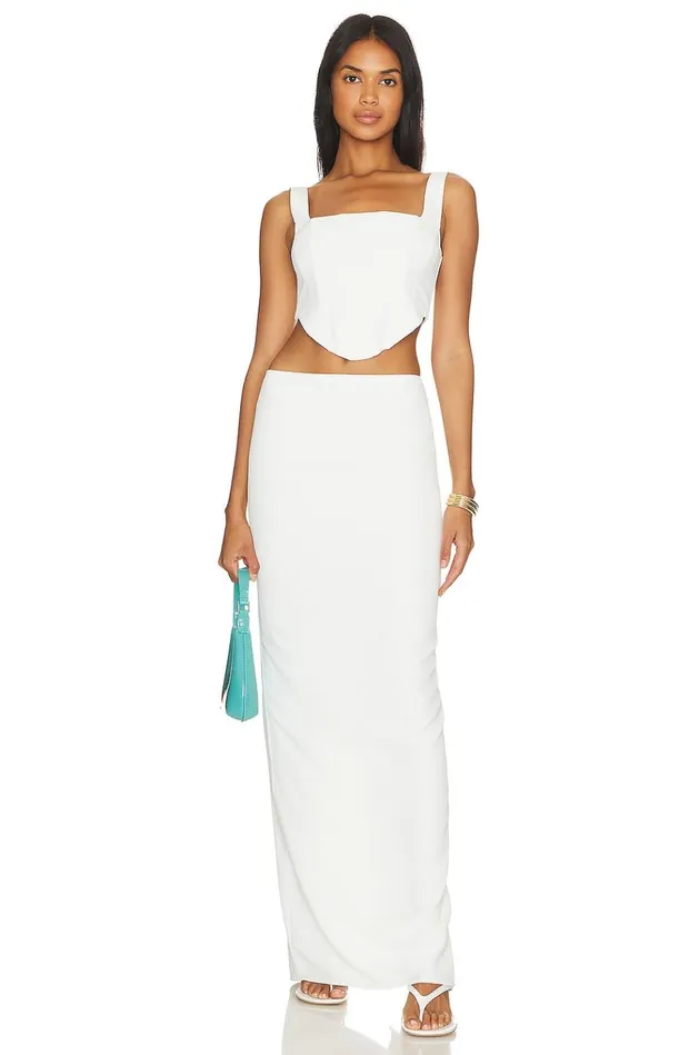 Imani Maxi Skirt Opal White Women Lovers Friends Skirts
