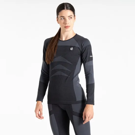 In The Zone II Long Sleeved TShirt Black Women Dare 2b Base Layers