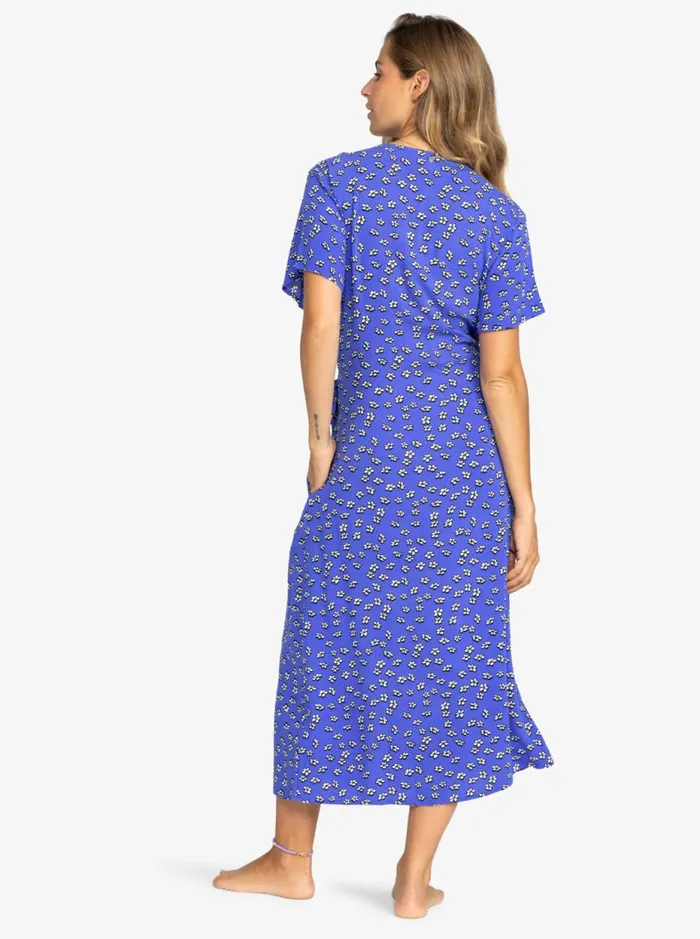 Indigo Sand 8211 Midi Dress Amparo Flower Rain Apparel Women Roxy Dresses