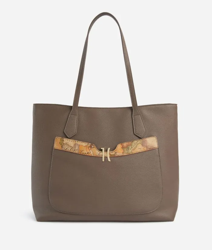 Innovative Vision Shopper Bag Dark Taupe Woman Alviero Martini Totes