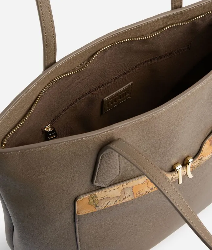 Innovative Vision Shopper Bag Dark Taupe Woman Alviero Martini Totes