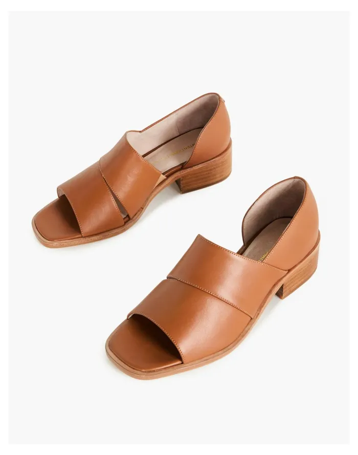 Intentionally Blank GIRAFFE Sandal Tan Women Madewell Heels