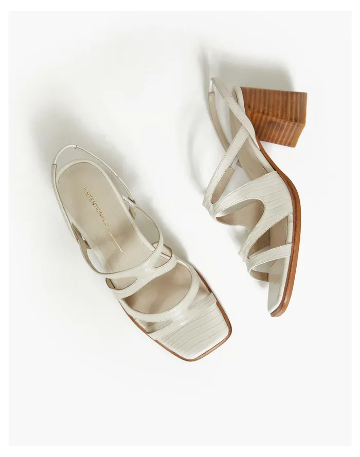 INTENTIONALLY BLANK If Sandals In Cream Neutral Women Madewell Heels