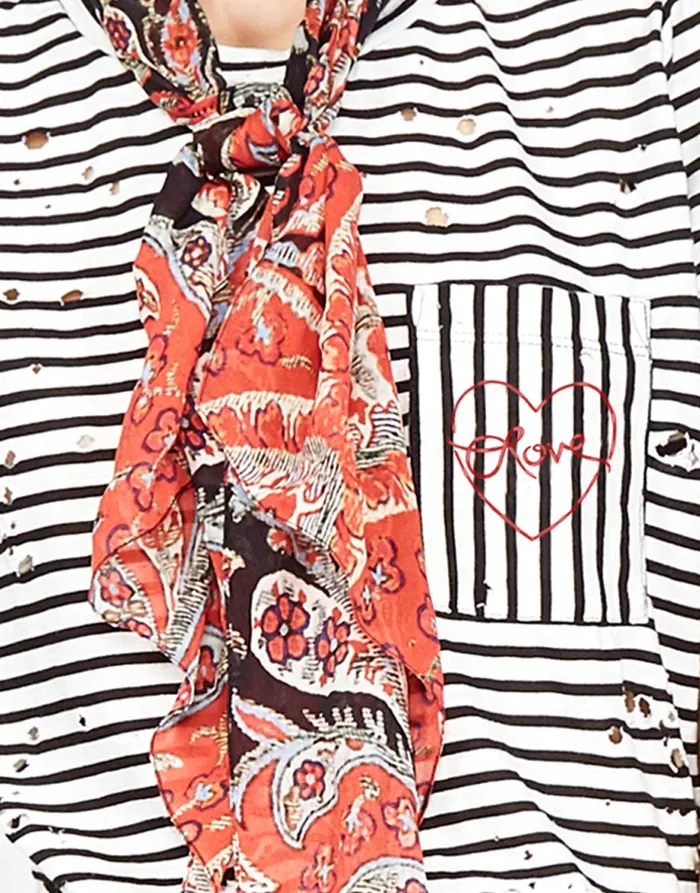 Iris Love Brat Heart Love Stripe Black Women039s Lauren Moshi Short Sleeve
