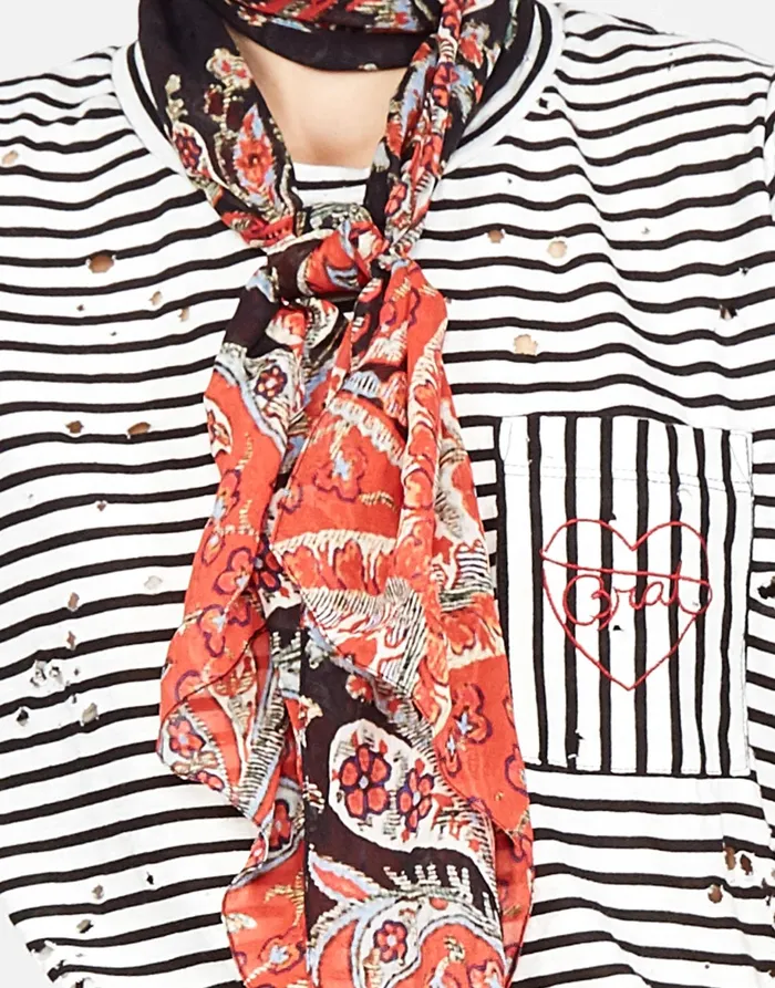 Iris Love Brat Heart Love Stripe Black Women039s Lauren Moshi Short Sleeve