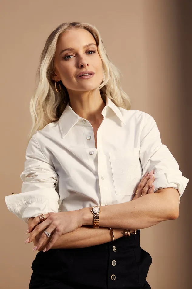 Isabella Poplin Shirt White Women Holland Cooper Tops Isabella Poplin Shirt White Women Holland Cooper Tops