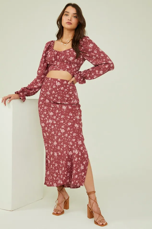 Ivy Floral Maxi Skirt Matching Sets Altar8217d State Women