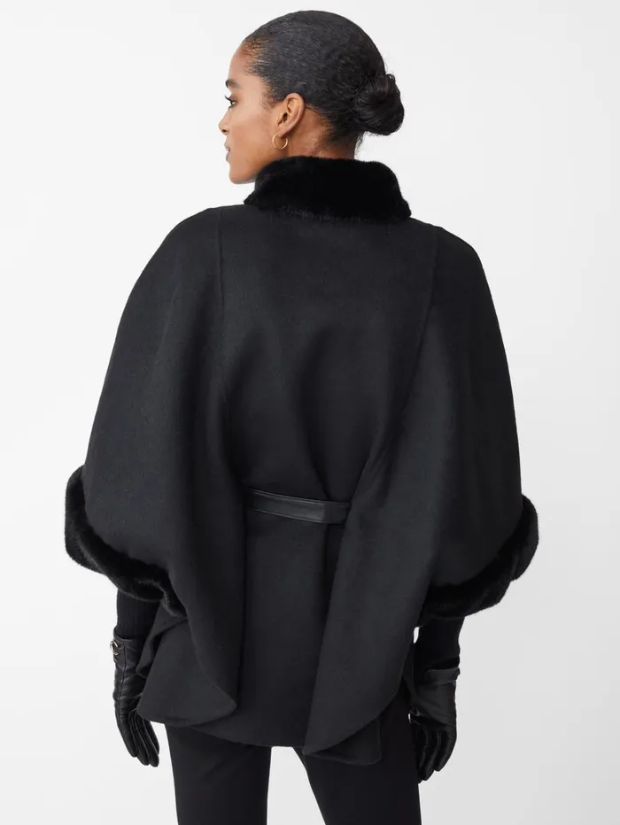JMcLaughlin Jackets and Outerwear Women Aspen Poncho Black