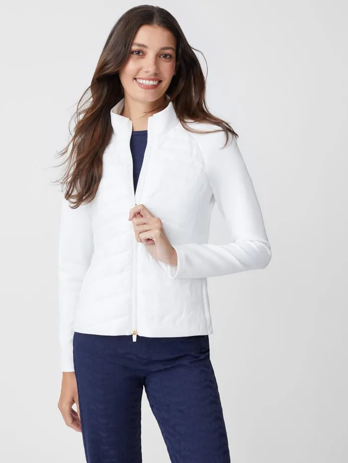 JMcLaughlin Jackets and Outerwear Women Grayer Jacket White
